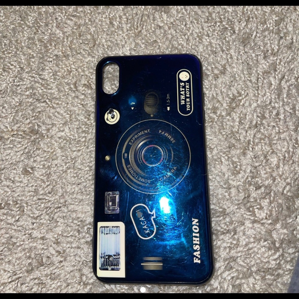 Photography themed back case for iPhone XS Max